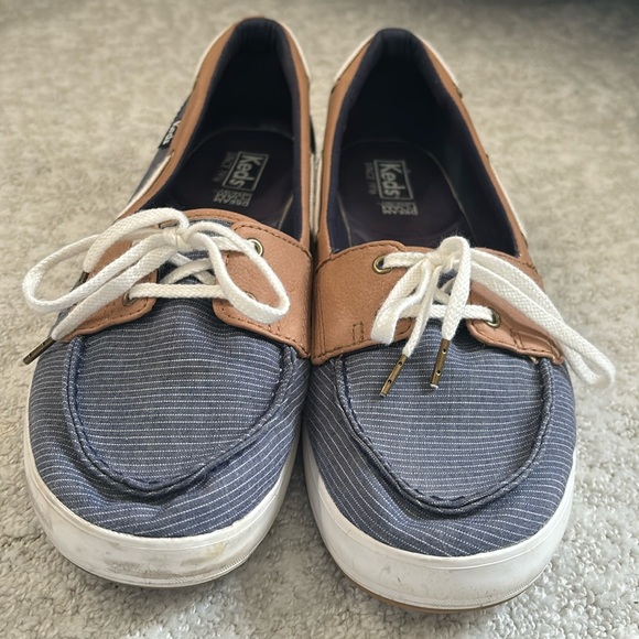 Keds Dream Foam Memory navy & tan loafers - Picture 2 of 11